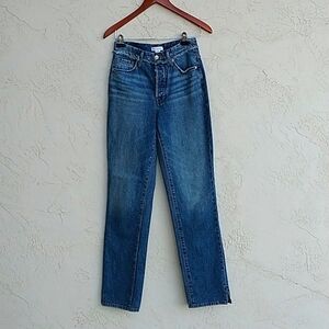 GOOD AMERICAN Under Fray Waistband Jeans Size 25